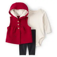 CARTER'S - Conjunto 3 Piezas Chaqueta, Pantalón y Body Bebé Niña