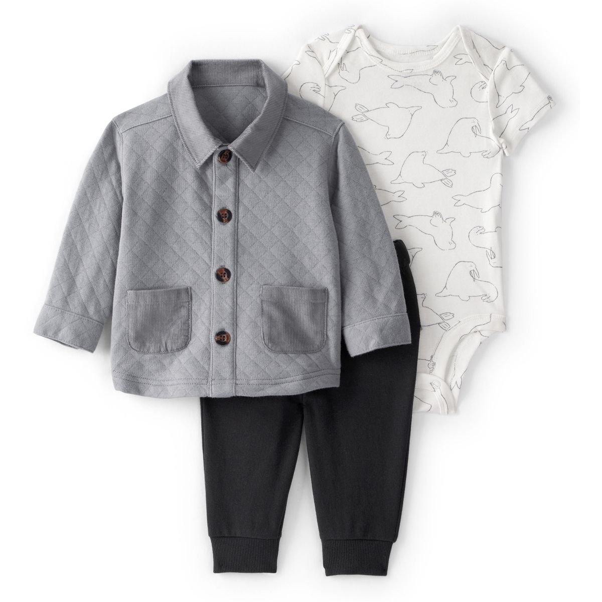 CARTER'S - Pack 3 Bodys de Algodón Orgánico Bebé Niña Carter's