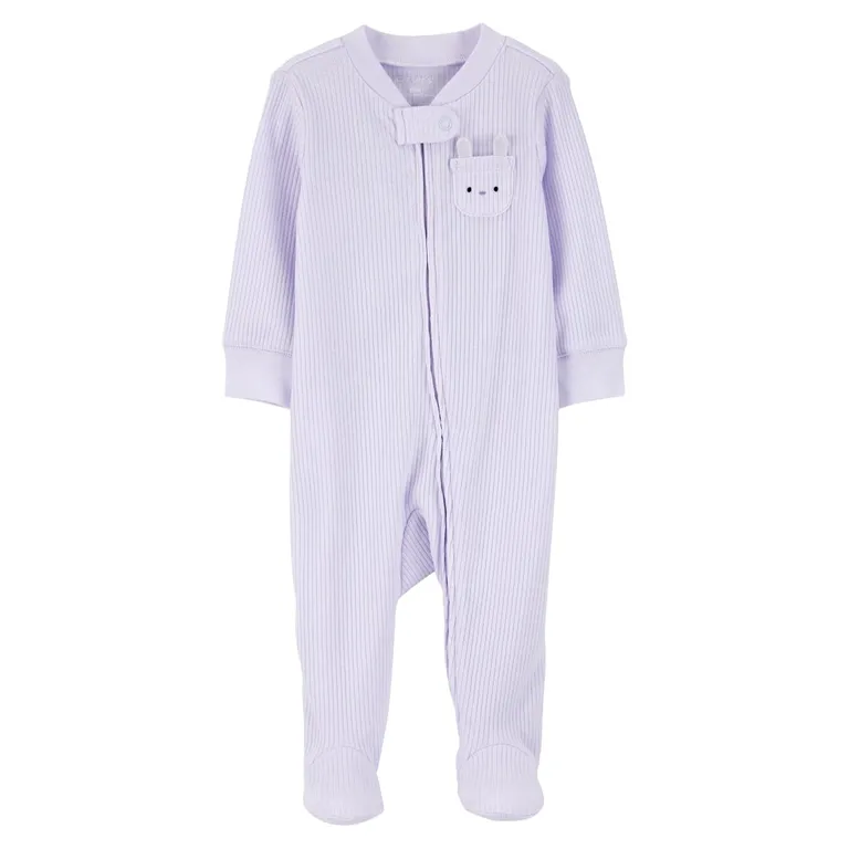 Pijama Algodón Rib Bebé Niña Rn A 9 Meses