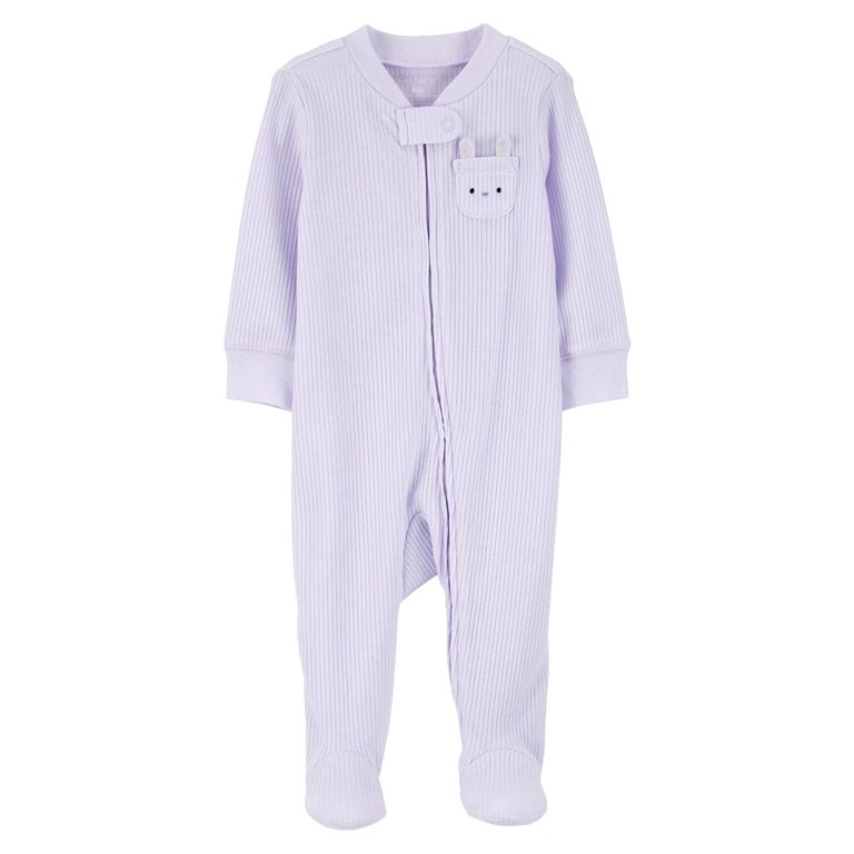 Pijama Algodón Rib Bebé Niña Rn A 9 Meses