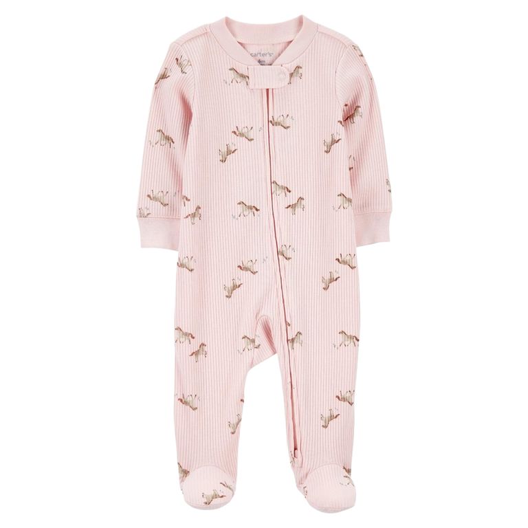 Pijama Algodón Rib Bebé Niña Rn A 9 Meses
