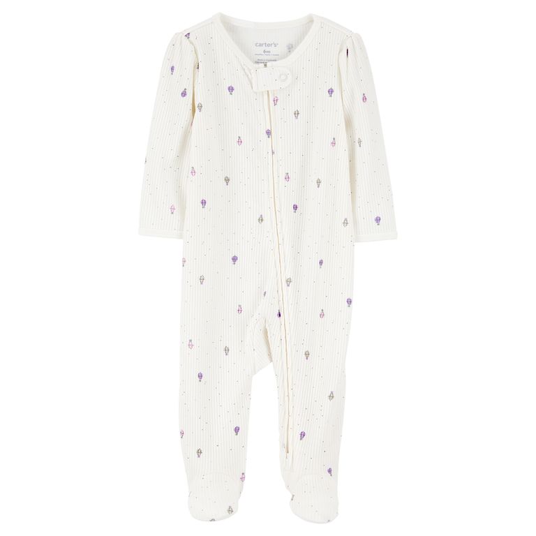 Pijama Algodón Rib Bebé Niña Rn A 9 Meses
