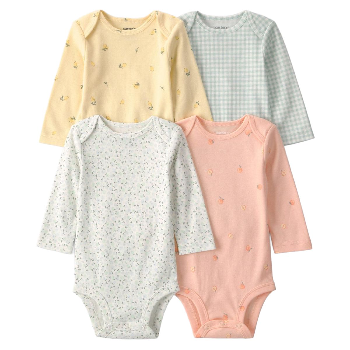 CARTER'S - Pack 4 Bodys Algodón Bebé Niña Carter's