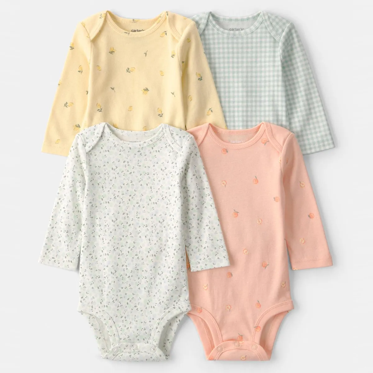 CARTER'S - Pack 4 Bodys Algodón Bebé Niña Carter's