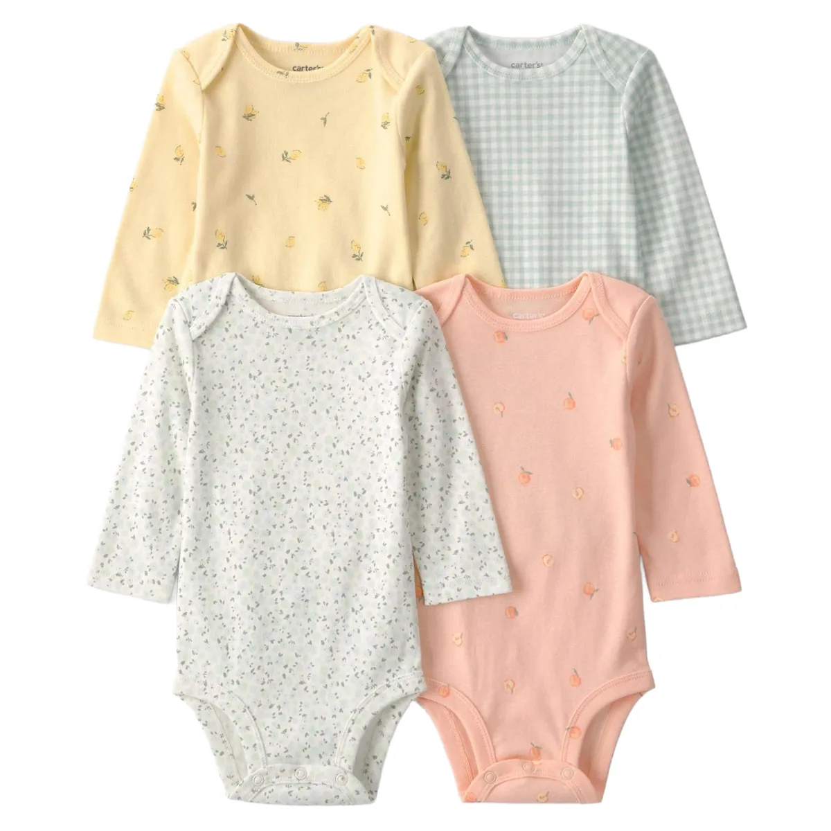 CARTER'S - Pack 4 Bodys Algodón Bebé Niña Carter's