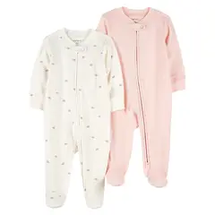 CARTER'S - Pijama Algodón Pack 2 Unidades Bebé Niña