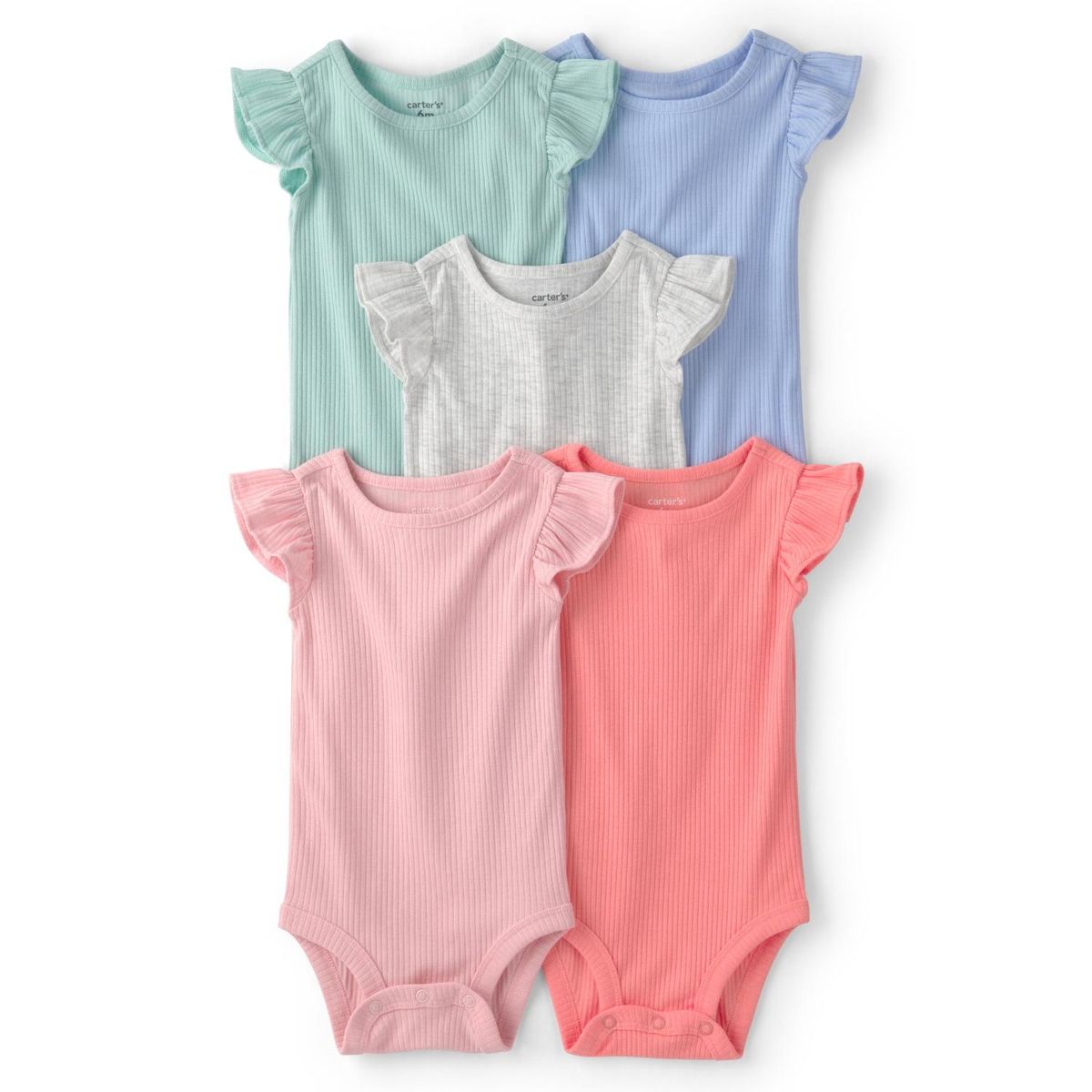 CARTER'S - Pack 4 Bodys Algodón Bebé Niña Carter's