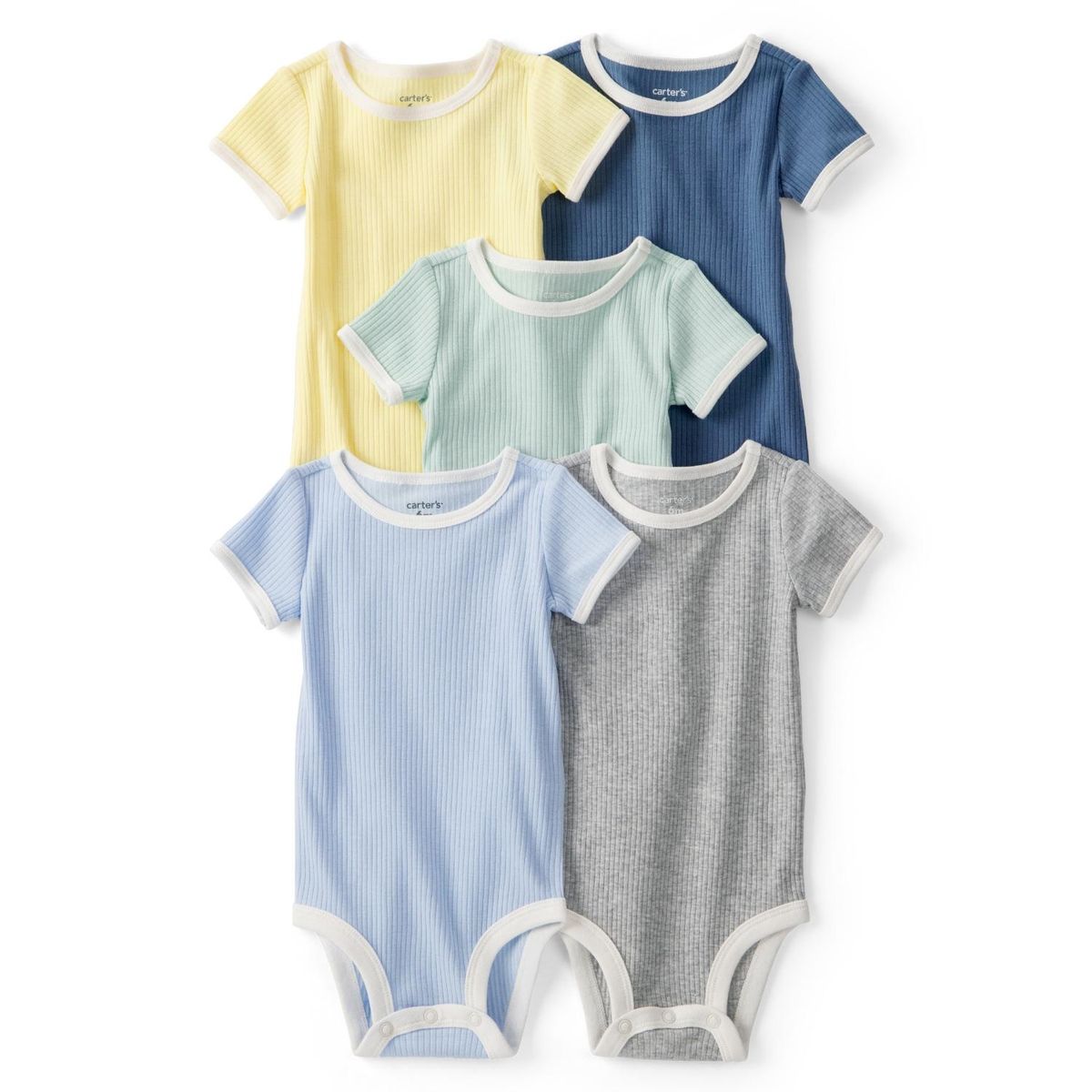 CARTER'S - Pack 5 Bodys Algodón Bebé Niño Carter's