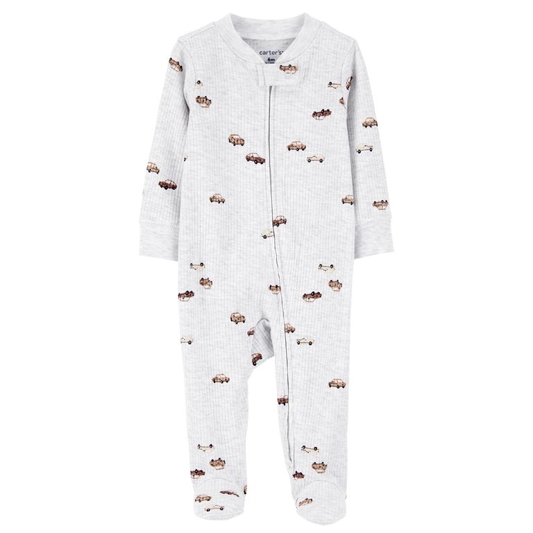Pijama Algodón Rib Bebé Niño Rn A 9 Meses