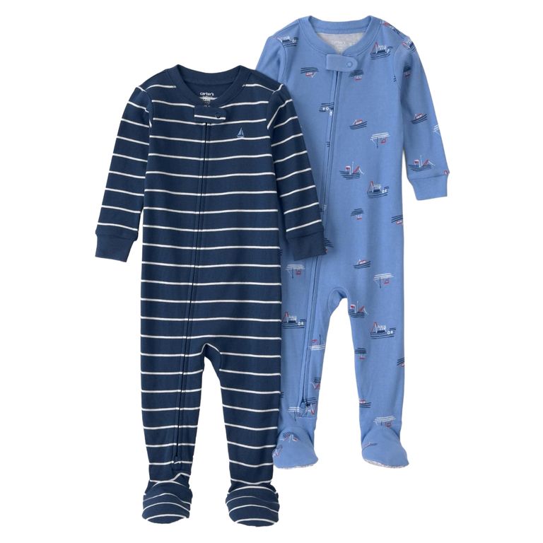 Pijama Algodón Pack 2 Unidades Bebé Niño 12 A 24 Meses