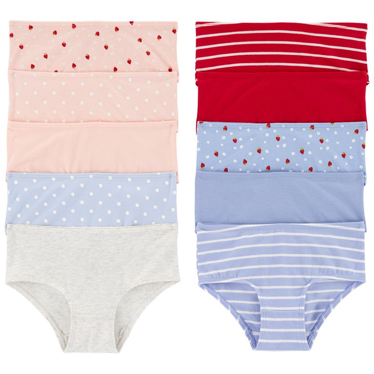 Calzones Algodón Pack 10 Unidades Niña 2 A 5 Años