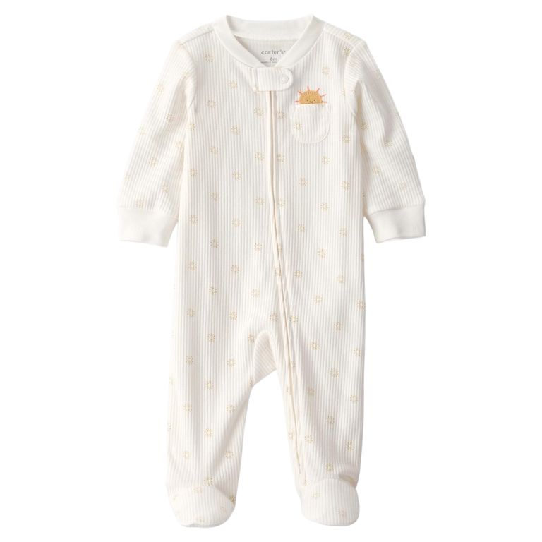 Pijama Algodón Rib Bebé Unisex Pre A 9 Meses