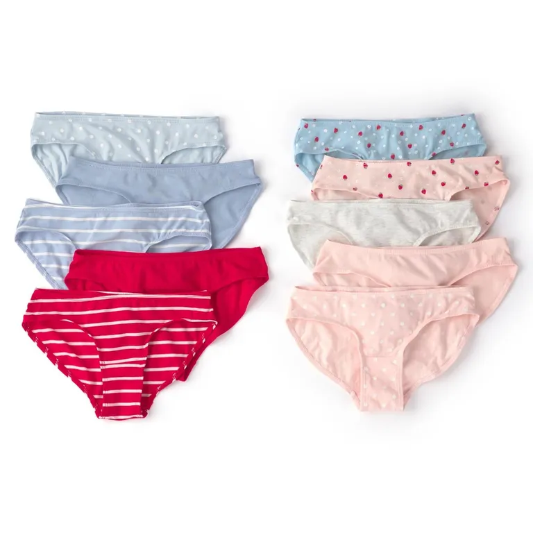 Calzones Algodón Pack 10 Unidades Niña 6 A 14 Años