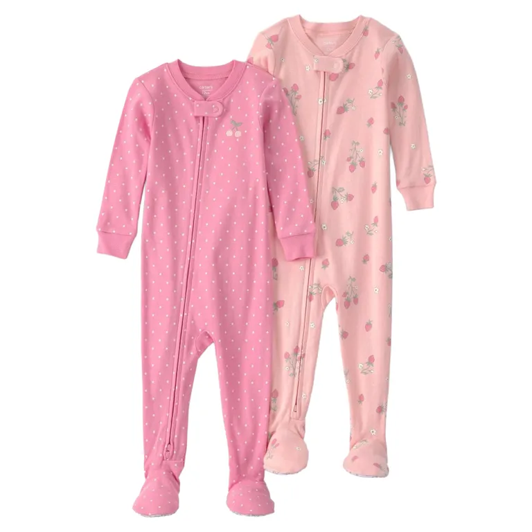Pijama Algodón Pack 2 Unidades Bebé Niña 12 A 24 Meses