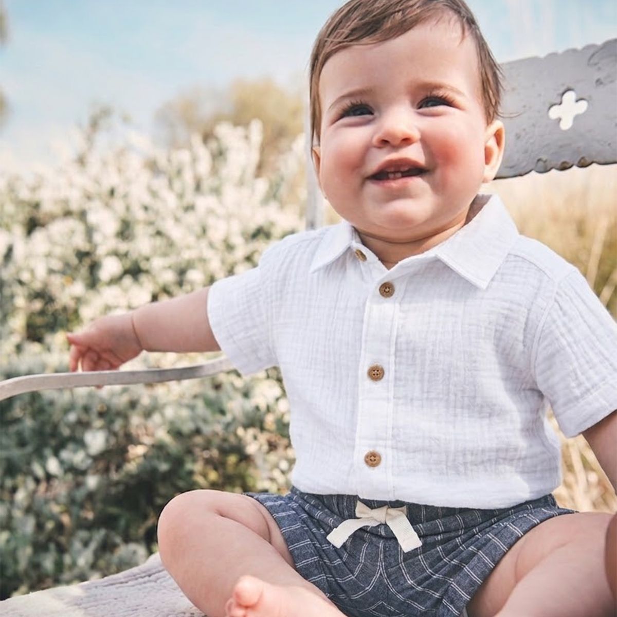 CARTER'S - Conjunto 2 Piezas Little Planet Short y Camisa Algodón Orgánico Bebe Niño Carter´s