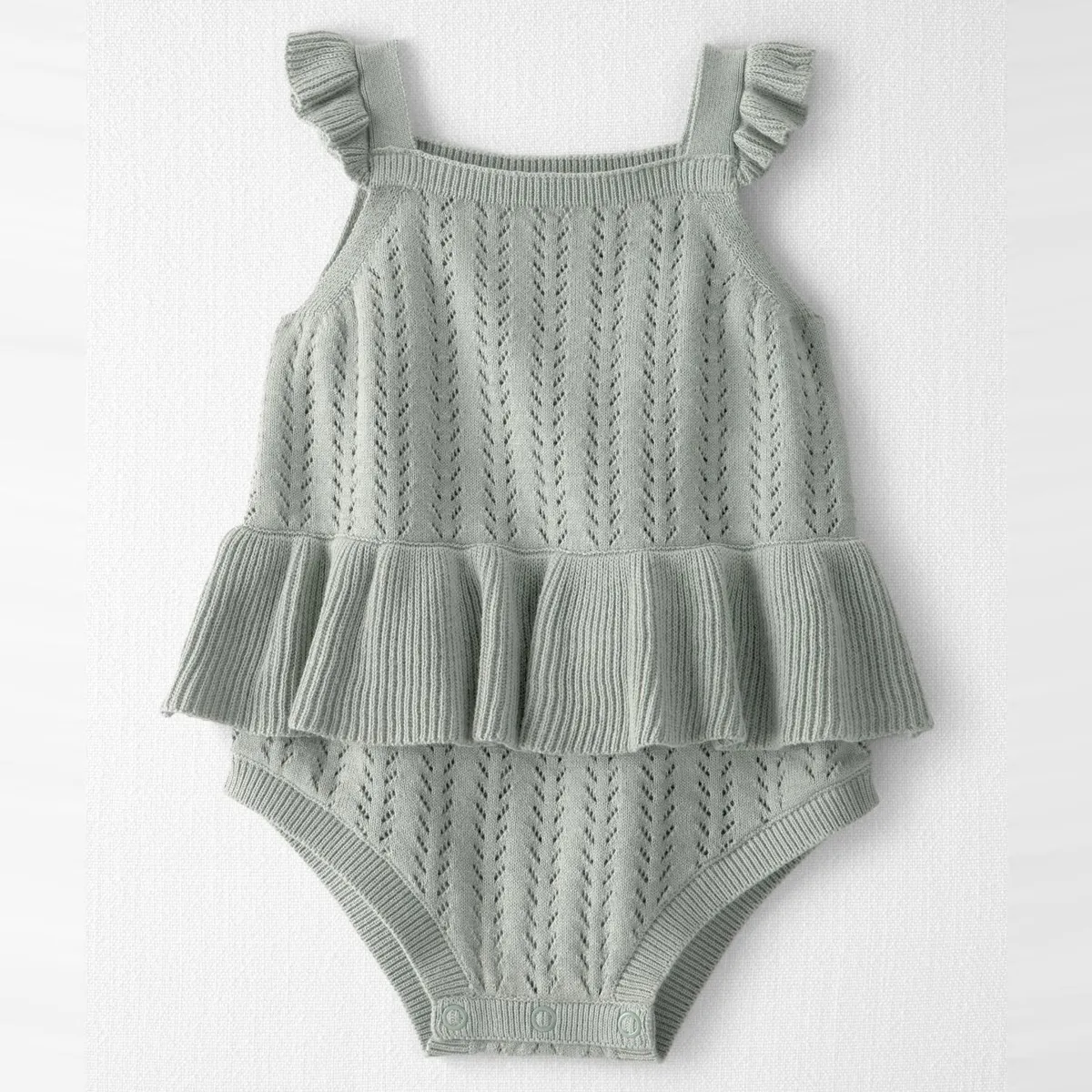 CARTER'S - Enterito Tejido de Algodón Orgánico Bebé Niña Carter's