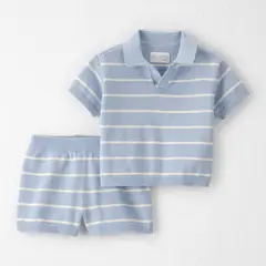 CARTER'S - Conjunto 2 Piezas Short y Polera de Algodón Orgánico Bebé Niño