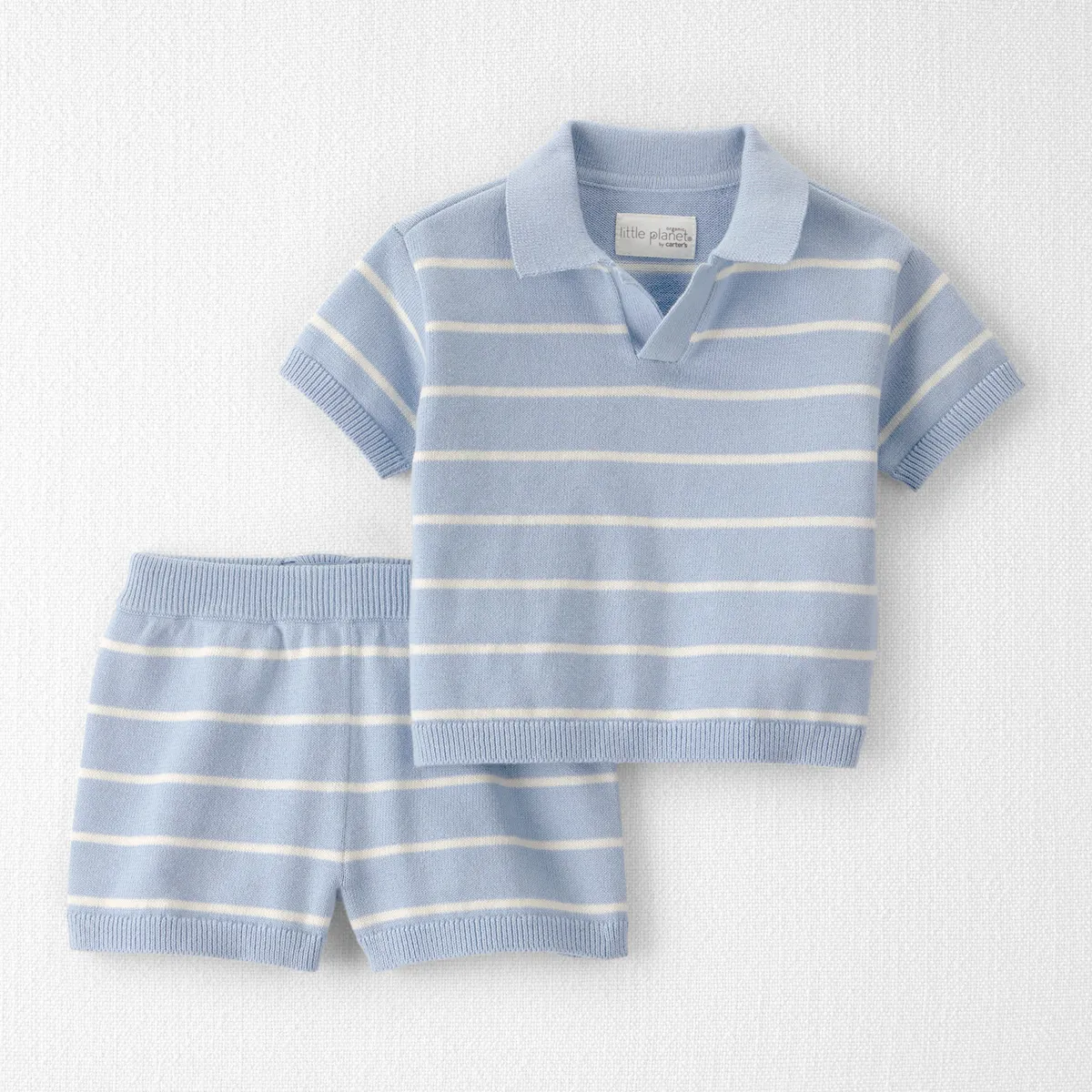 CARTER'S - Conjunto 2 Piezas Short y Polera de Algodón Orgánico Bebé Niño