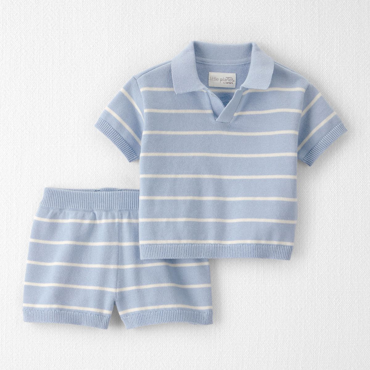 CARTER'S - Conjunto 2 Piezas Short y Polera de Algodón Orgánico Bebé Niño
