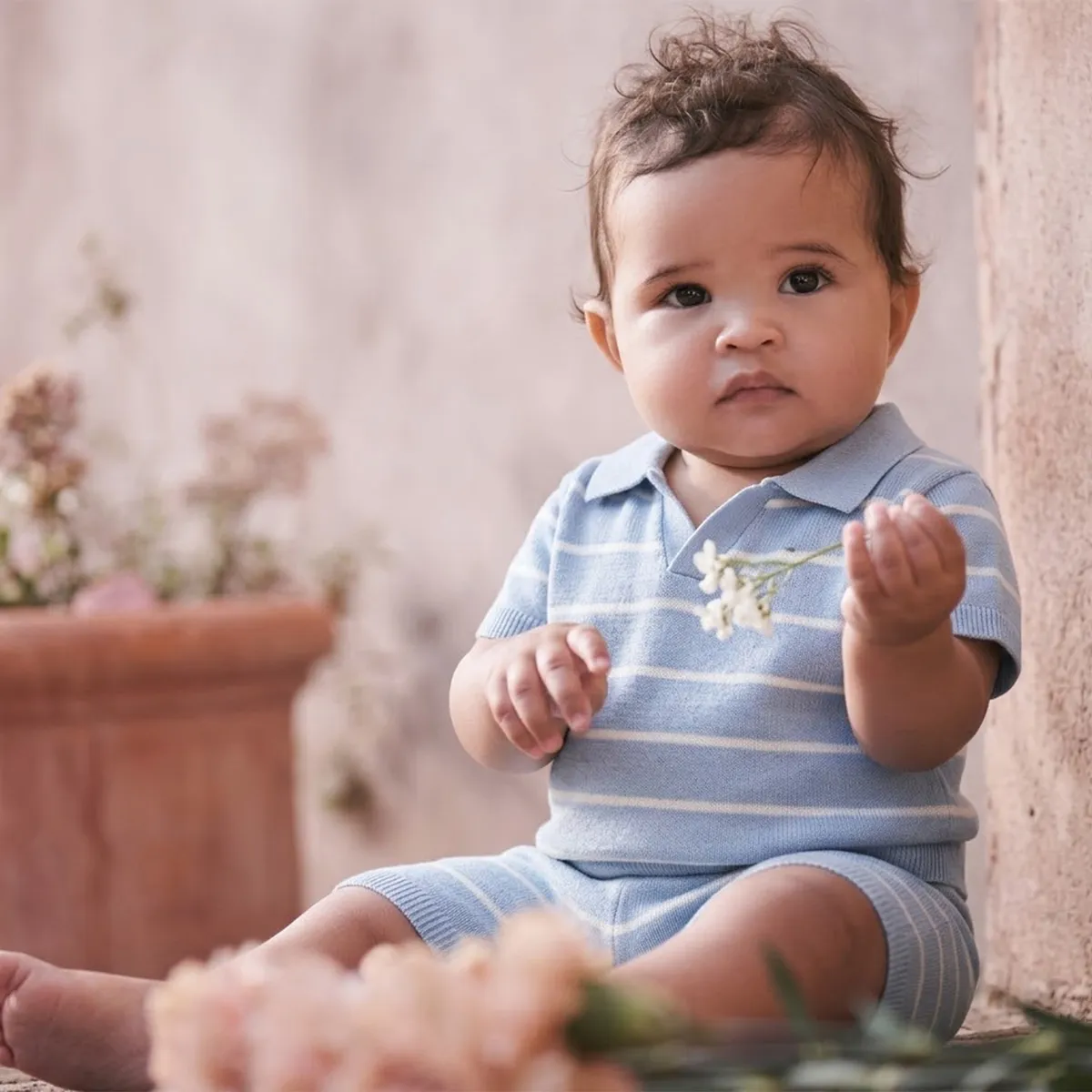 CARTER'S - Conjunto 2 Piezas Little Planet Short y Polera Algodón Orgánico Bebe Niño Carter´s