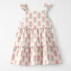 CARTER'S - Vestido de Algodón Orgánico con Cubre Pañal Bebé Niña