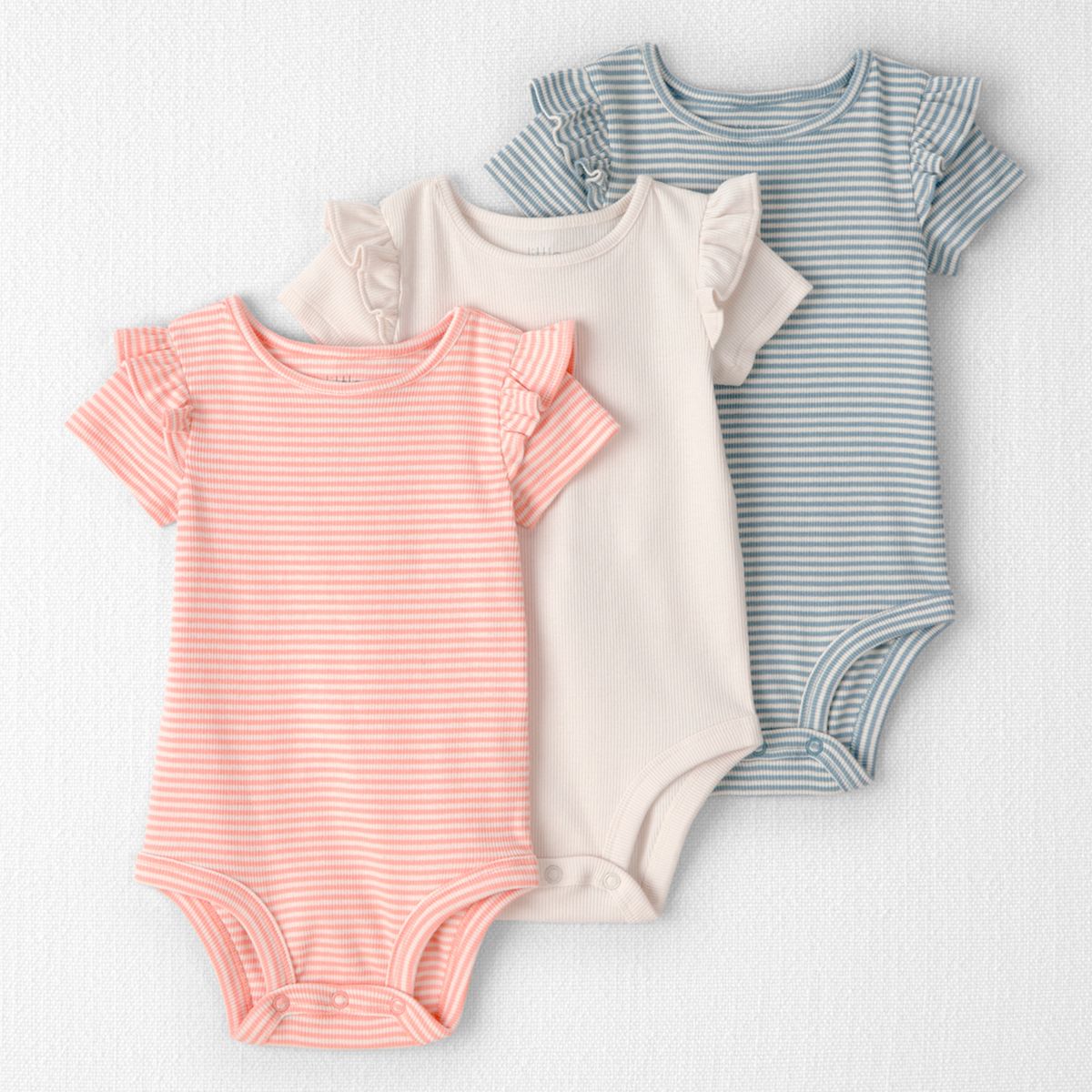 CARTER'S - Pack 3 Bodys de Algodón Orgánico Bebé Niña Carter's