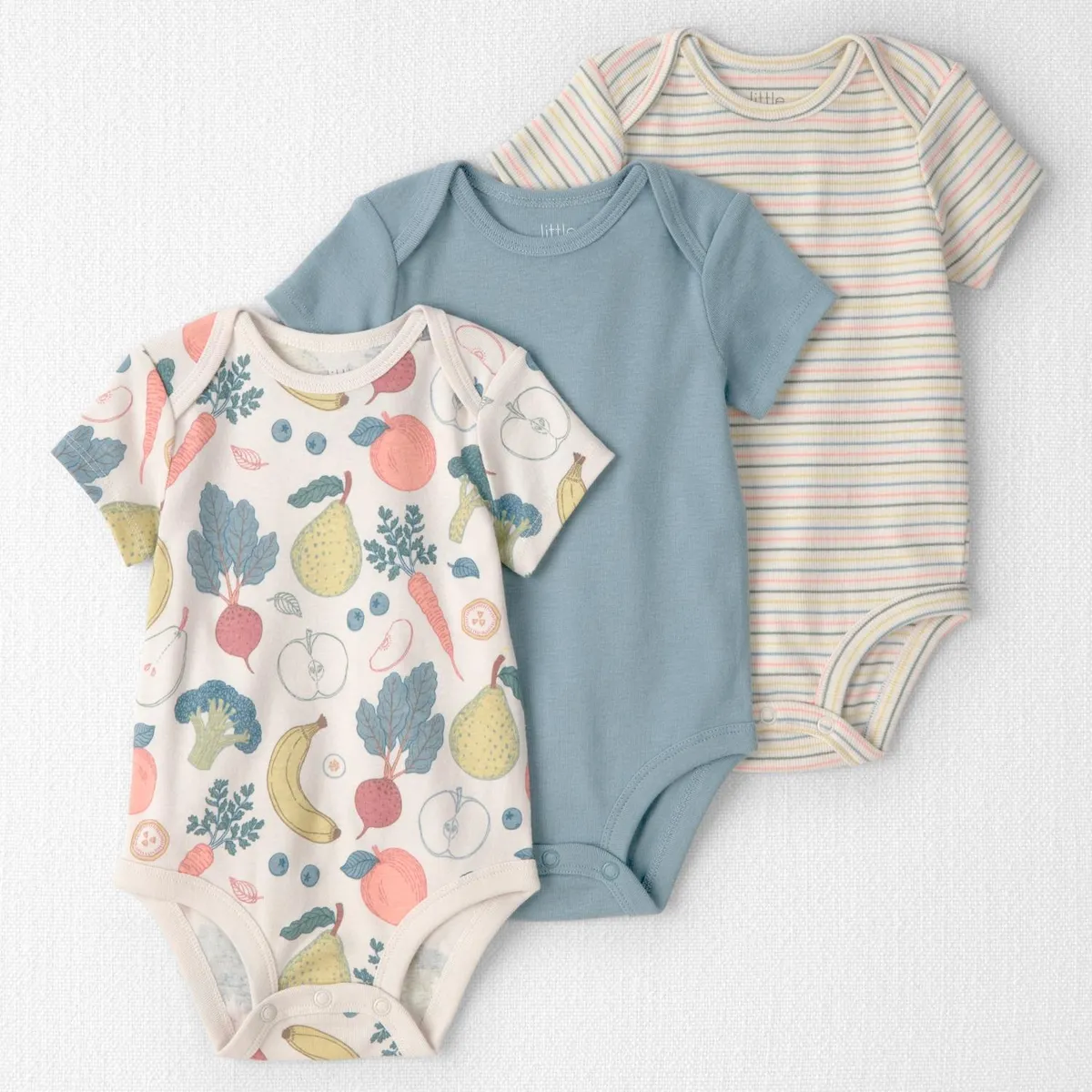 CARTER'S - Pack 3 Bodys Little Planet Algodón Orgánico Bebé Unisex Carter´s
