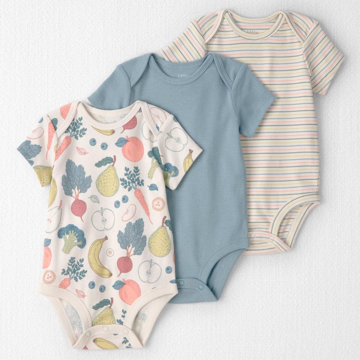 CARTER'S - Pack 3 Bodys de Algodón Orgánico Bebé Niña Carter's