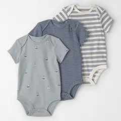 CARTER'S - Pack 3 Bodys de Algodón Orgánico Bebé Niña