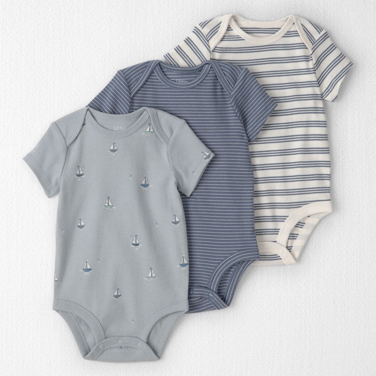 CARTER'S - Pack 3 Bodys de Algodón Orgánico Bebé Niña Carter's