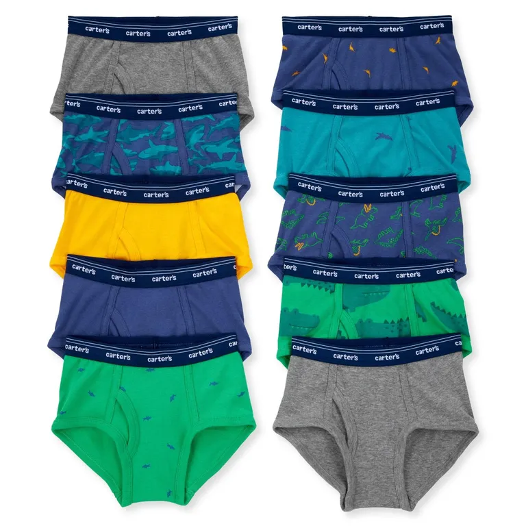 Calzoncillos Algodón Pack 10 Unidades Niño 6 A 12 Años