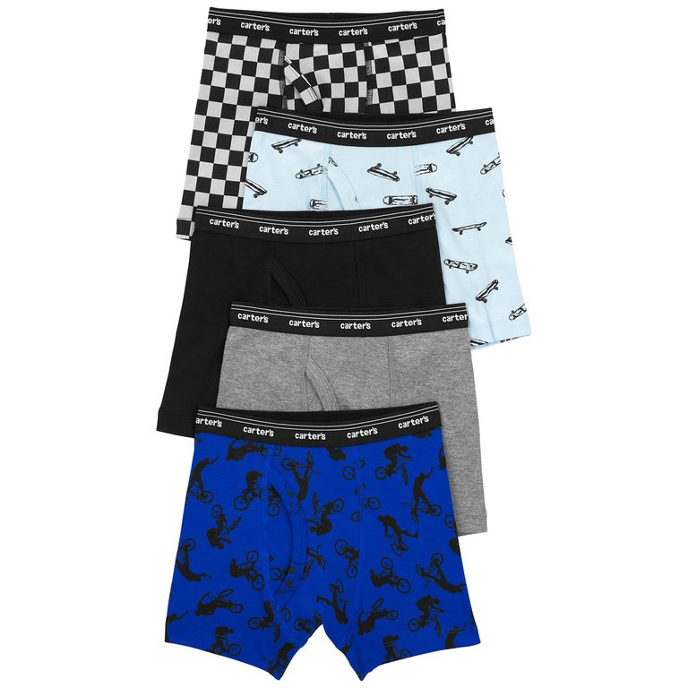 Pack 5 Boxers Algodón Niño 6 A 12 Años