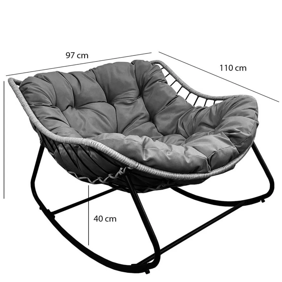 ALAIA HOME - Silla Mecedora Rocking Chair Natal Alaia Home