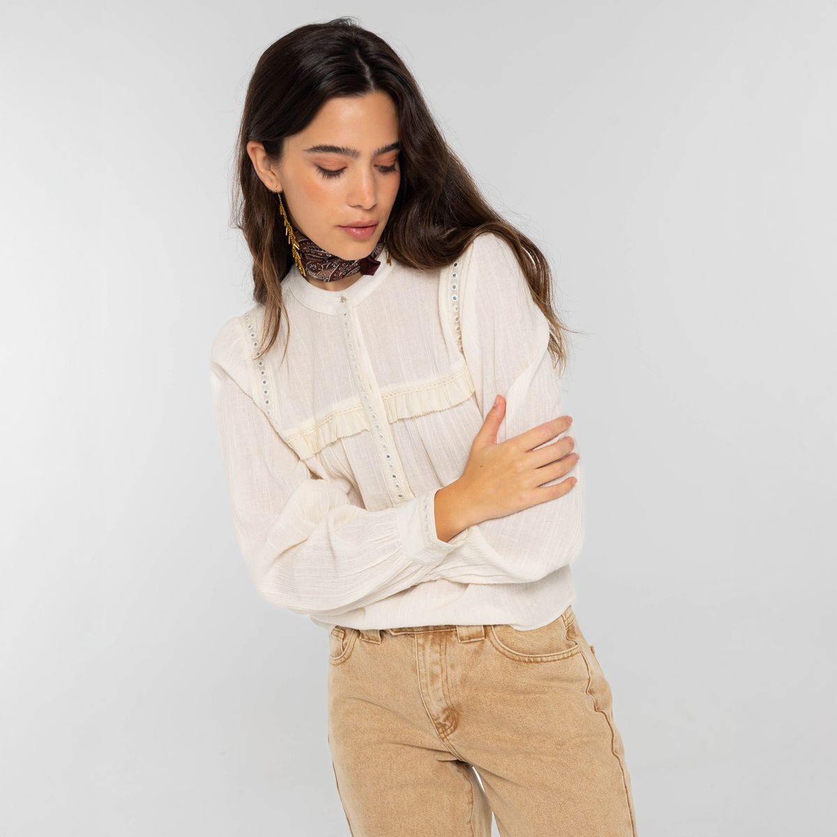 THE-ARE - Blusa Somewhere New 100% Algodón Mujer The Are