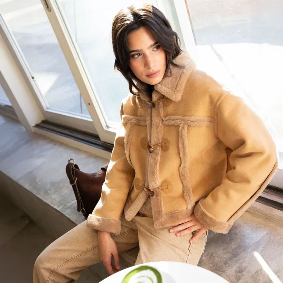 THE-ARE - Chaqueta Efecto Pelo Mujer The Are