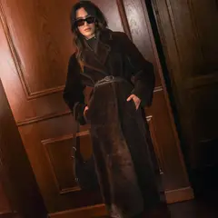 THE-ARE - Abrigo Efecto Pelo Mujer The Are