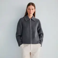 ESEOESE - Chaqueta Efecto Pelo Mujer