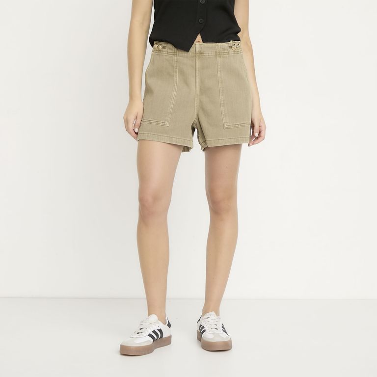 ONLY Shorts Regular Tiro Medio Mujer
