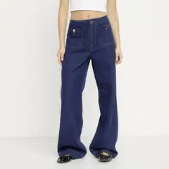 ONLY - Jeans Wide Leg Tiro Alto Mujer