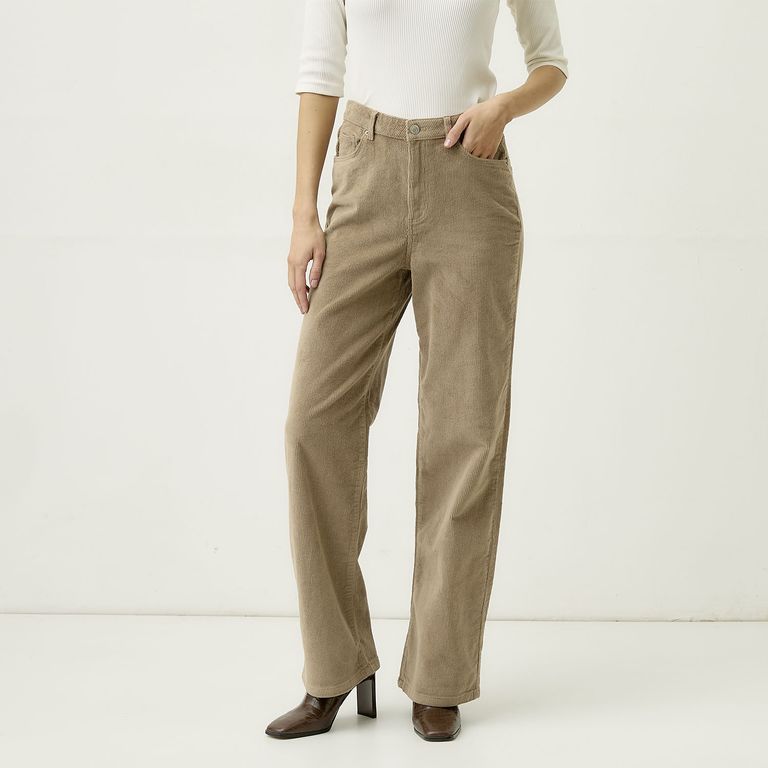 VERO MODA Pantalón Tiro Alto Mujer