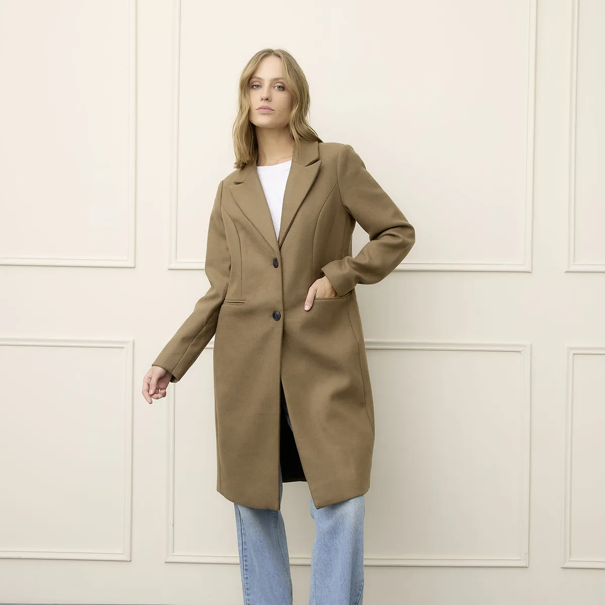 VERO MODA - Abrigo Lana Mujer Vero Moda