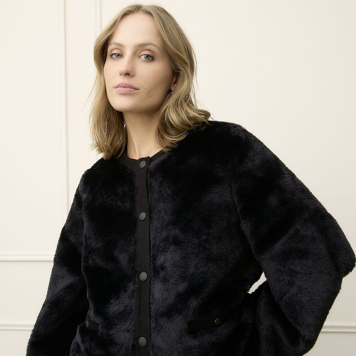 VERO MODA - Chaqueta Efecto Pelo Mujer Vero Moda