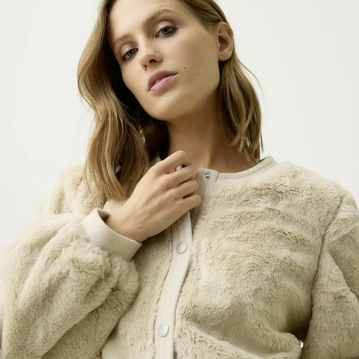 VERO MODA - Chaqueta Efecto Pelo Mujer Vero Moda