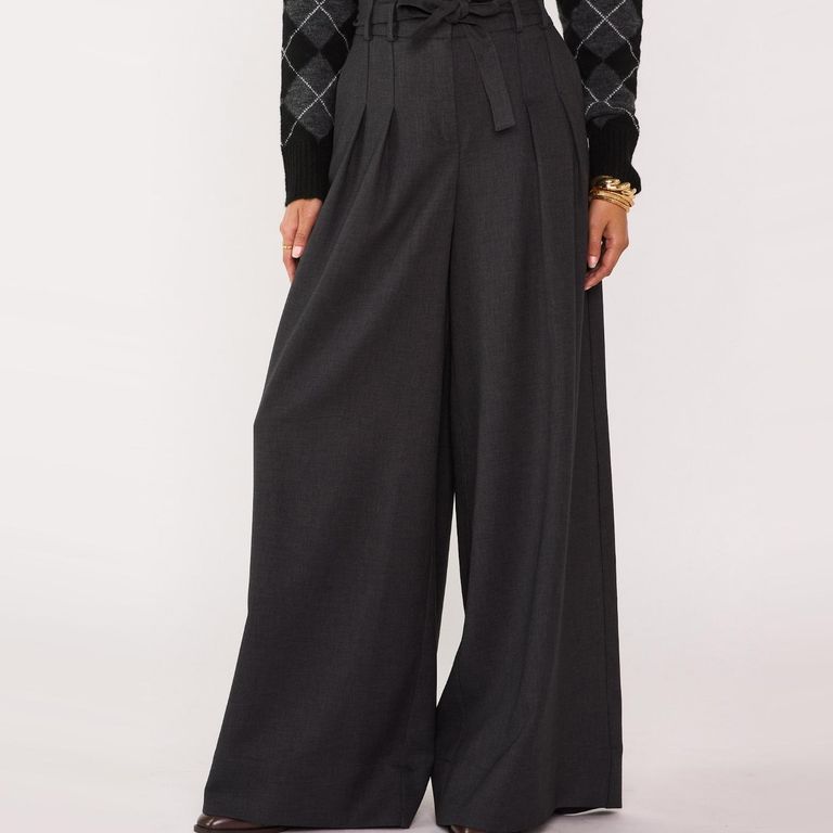 MAISON 123 Pantalón Sastrero Ancho Mujer