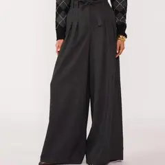 MAISON 123 - Pantalón Sastrero Ancho Mujer