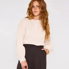 MAISON 123 - Blusa Manga Englobada 100% Algodón Mujer