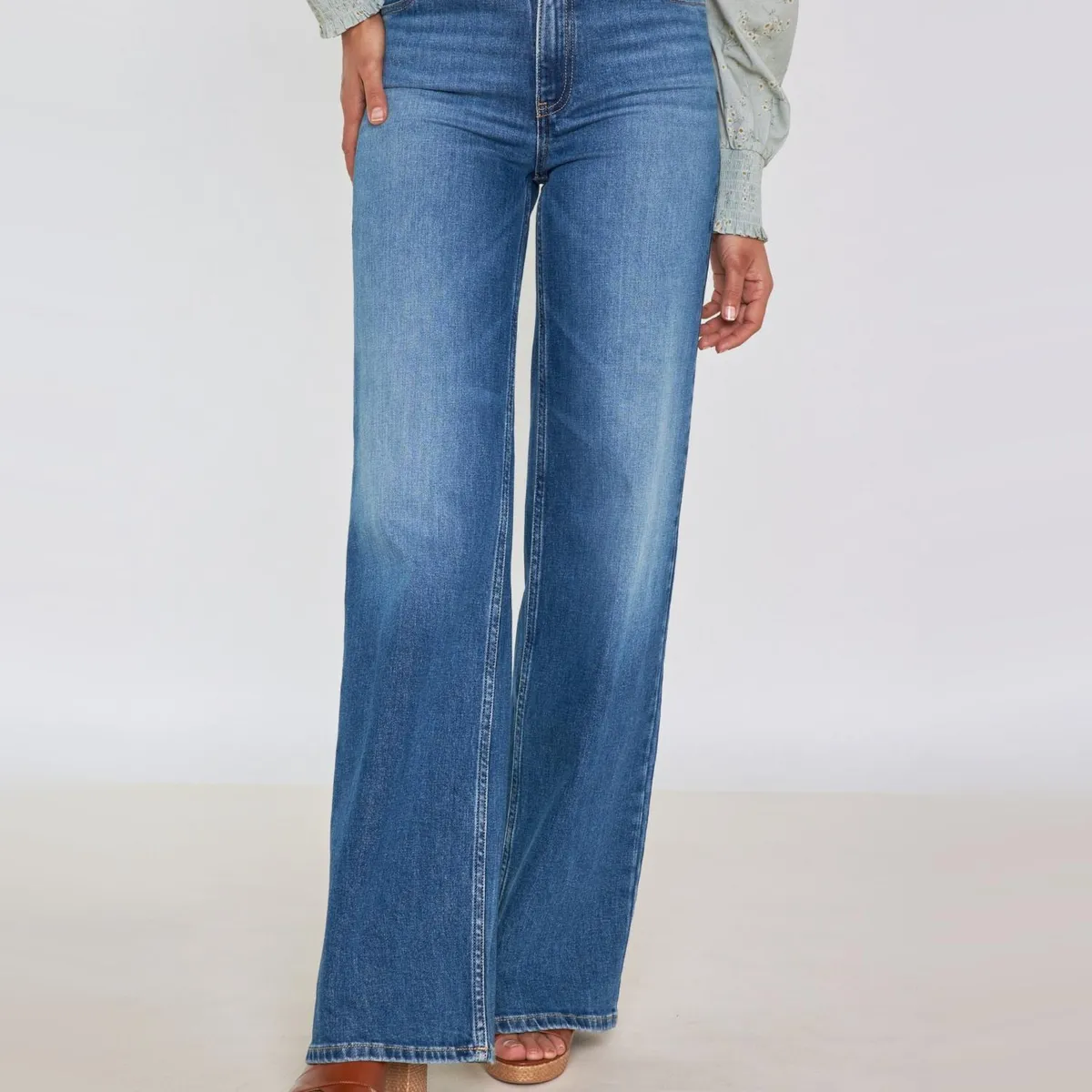 MAISON 123 - Jeans Wide Leg Algodón Mujer Maison 123