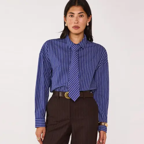 MAISON 123 - Camisa Rayas Algodón Mujer
