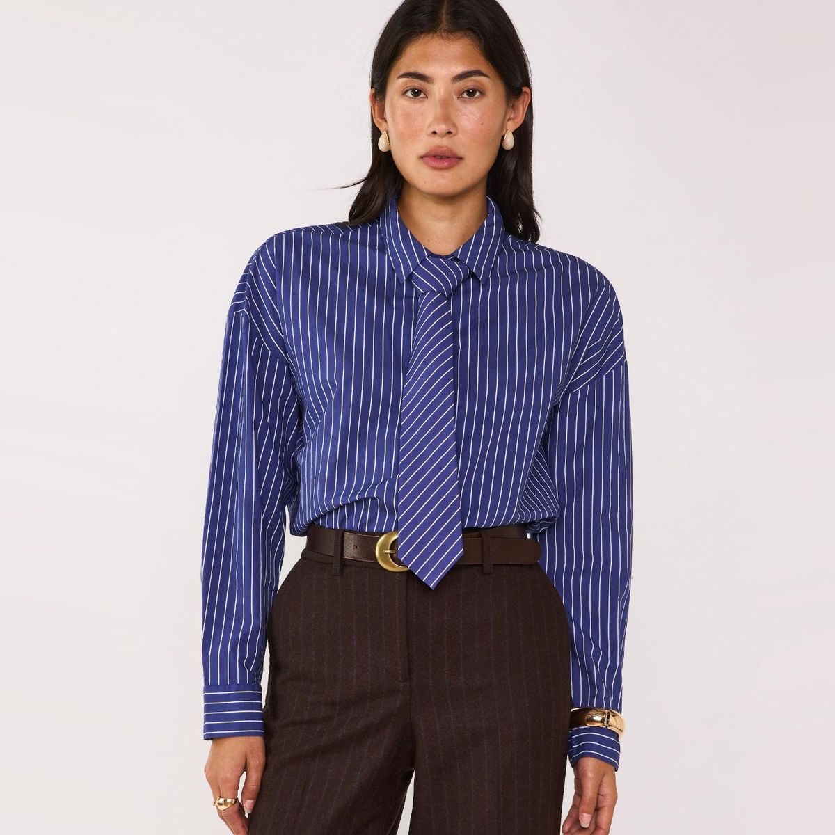 MAISON 123 - Camisa Rayas Algodón Mujer Maison 123