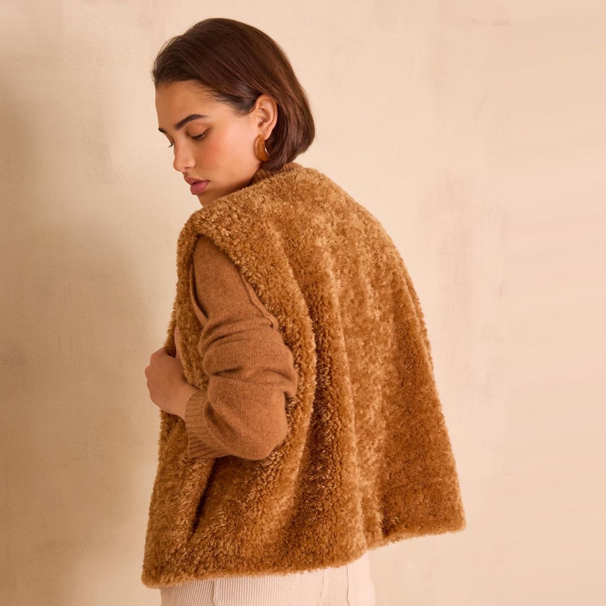 MAISON 123 - Chaqueta Efecto Pelo Mujer Maison 123